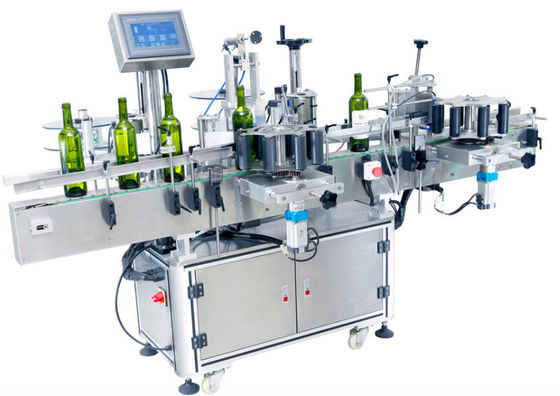 Automatic Glass Plastic Round Bottle/Can/Jar Wine/Syrup/Jam Paper Label Cold Glue Labeling Machine